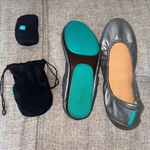 Metallic Pewter Ballet Flats - Tieks